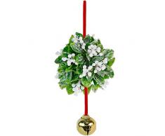 Ornativity Mistelzweigkugel mit Christbaumkugel, Weihnachtsdekoration