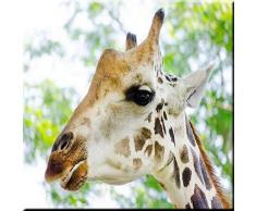 Rikki Knight Giraffe Fliese aus Keramik, 30,5 x 30,5 cm, Grün