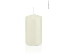 Wiedemann 618109.003 Stumpenkerzen ASF, Wachs, Elfenbein, 10 x 5 cm, 24-Einheiten