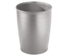 iDesign 93426EU iDesign Kent Abfalleimer, 24,1 x 24,1 x 30,5 cm, silber, Kunststoff