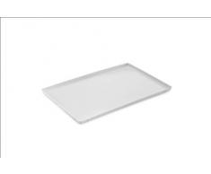 thermohauser Serviertablett aus Melamin weiß, 42,0 x 28,0 cm
