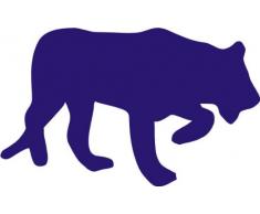 INDIGOS 4250380593111 Wandtattoo w051 Puma Afrika 120 x 73 cm, blau