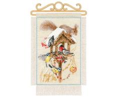 Riolis 1751 Garten. Winter, Zählmuster Kreuzstich-Set, Baumwolle, mehrfarbig, 2030cm