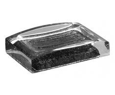 Gedy Antares Seifenschale, Harz, grau, 7,5x11,2x2,7