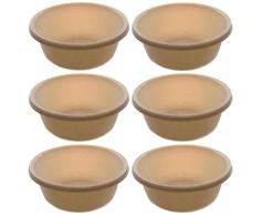 YBM Home Rund Kunststoff Waschbecken 1148 Beige with Dots