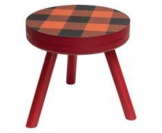 CWI Gifts Hocker, kariert, Rot