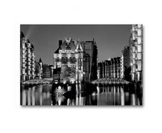 Premium Textil-Leinwand 90 x 60 cm Quer-Format Wasserschloss | Wandbild, HD-Bild auf Keilrahmen, Fertigbild auf hochwertigem Vlies, Leinwanddruck von Joachim Hasche Fotografie
