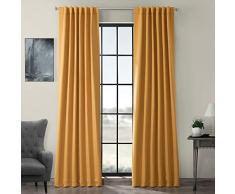Half Price Drapes BOCH-134308-84 Verdunkelungsvorhang Rustikales Landhaus; Shabby Chic 50 X 84 Ringelblume