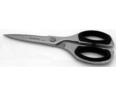 FACKELMANN 05919 Küchenschere eckig 21,5 cm aus Edelstahl mit Kunststoffeinsatz, rostfrei und grün