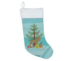 Carolines Treasures Weihnachtsstrümpfe Italienischer Windhund Merry Tree, Mehrfarbig