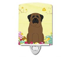 Carolines Treasures Ostereier Bullmastiff Keramik Nachtlicht, 15,2 x 10,2 cm, Mehrfarbig