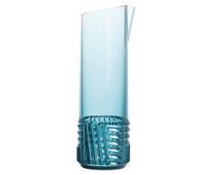 Kartell Trama Karaffe, Thermoplastisches Technopolymer, Hellblau, 30,5 x 10 cm