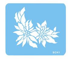 JEM Schablone, Weihnachtsstern, Blau