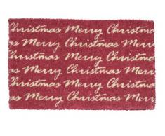 Shoe MAX YH 101101 Kokos Fussmatte mit Rutschfester Latexunterseite ca. 74 x 44 cm Merry Christmas