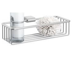 ZACK Duschkorb, matt, 28 x 8 x 14 cm, silberfarben