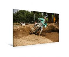 Premium Textil-Leinwand 90 x 60 cm Quer-Format Motocross 2019 | Wandbild, HD-Bild auf Keilrahmen, Fertigbild auf hochwertigem Vlies, Leinwanddruck von Arne Fitkau Fotografie & Design