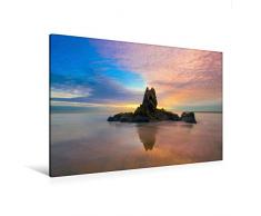 Premium Textil-Leinwand 120 x 80 cm Quer-Format Traumhaftes Farbspiel am Meer in Asien | Wandbild, HD-Bild auf Keilrahmen, Fertigbild auf hochwertigem Vlies, Leinwanddruck von Rose Hurley