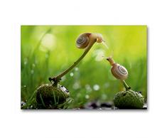 Premium Textil-Leinwand 90 cm x 60 cm quer Ein Motiv aus dem Kalender at Schneckentempo durch das Jahr | Wandbild, Bild auf Keilrahmen, Fertigbild auf echter Leinwand, Leinwanddruck (CALVENDO Natur);CALVENDO Natur