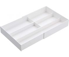 YAMAZAKI Tower Besteckkasten, ABS, Weiß, One Size