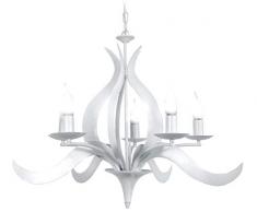 Tosel 20211 Kronleuchter Billard Globe Linien, Stahl/Glas, 100 W, E27 aluminium