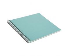 Goldbuch Spiralalbum, Bella Vista, 35 x 30 cm, 40 weiße Seiten, Leinen, Aqua, 25607