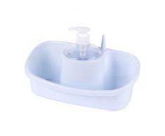 Beldray LA057419WHITEEU Premium-Aufbewahrungsbehälter mit Seifenspender, weiß, Plastik, 23 x 13 x 16,5 cm