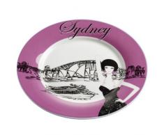 Maxwell & Williams SL4406 City Girls Teller, Frühstücksteller, Kuchenteller, 20 cm, in Geschenkbox, Porzellan