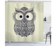 Urban Decor Vorhang für die Dusche von ambesonne, Vector Beispiel Vintage Roller auf die Grunge Hintergrund, Stoff Badezimmer Decor Set mit Haken, avocado grün, Textil, Multi 11, 69W x 70L