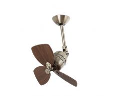 Faro Barcelona Vedra 33450 Ventilator ohne Licht, Aluminium und Flügel aus MDF-Holz