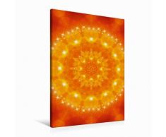 Premium Textil-Leinwand 60 x 90 cm Hoch-Format Mandala - Liebe | Wandbild, HD-Bild auf Keilrahmen, Fertigbild auf hochwertigem Vlies, Leinwanddruck von Gaby Shayana Hoffmann