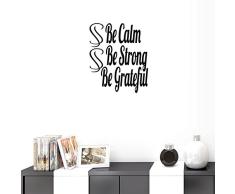 bibitime Englisch Schriftzug Worte Inspirierende Zitate Wandaufkleber Aufkleber für Studie Kinderzimmer Kinder Room Decor Wohnzimmer Vinyl Kunst-Wandbild Reference That Something Wonderful is About to Happen