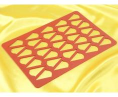 Teig Schaber 11736Â von Guss Schleife Silikonform 28Â x 19Â x 1Â cm, braun