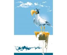 INDIGOS 4051719777536 Wandtattoo MF507 Blick Vogel in einem Baum 96 x 67 cm