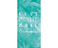 Dohler Bahia Collection Strandtuch, brasilianisches Velours, 76,2 x 152,4 cm, Türkis