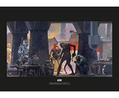 Komar Wandbild Star Wars Classic RMQ Mos Eisley Streets | Kinderzimmer, Jugendzimmer, Dekoration, Kunstdruck | ohne Rahmen | WB154-70x50 | Größe: 70 x 50 cm (Breite x Höhe)