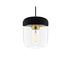 VITA Acorn Lampenschirm schwarz + Messing poliert 14 x 14 x 16 cm Lampe