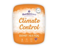 Slumberdown Climate Control Bettbezug, weiß, Einzelbett/4,5 Tog, Microfaser, weiß, King Size