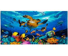 Dawhud Direct Journey of The Sea Turtles Baumwolle Strandtuch