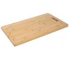 Ambiance Nature 506905 Schneidebrett mit Griff aus Bambusholz, rechteckig
