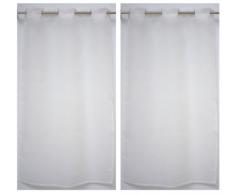 Linder 0169/11/475RI Vorhänge Kaolin, 2 Stück, weiß, 70 x 120