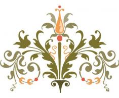 Indigos 4051719760897 Wandtattoo MF355 schÃ¶nes Ornament 96 x 70 cm