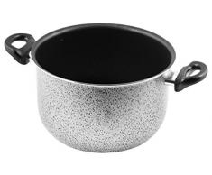 Home Salt Peper Kochtopf, 18 cm, Aluminium, schwarz/grau