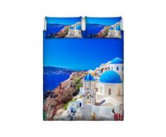 DISCOVERY pldisc061pt Schmuckset Bett, Mikrofaser, Mehrfarbig, Einzelbett, 150 x 280 cm