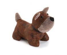Versa 20270133 Hund-geformter Türstopper, Fabrik, Braun, 27x13x22 cm