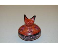 African Gift Shop Dekofigur Katze aus Speckstein, rund, geschnitzt Dsc_1_0809