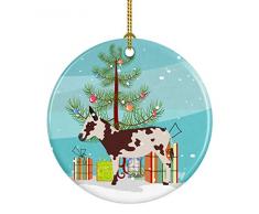 Carolines Treasures Weihnachtsbaum, Abessinischer Katze, Keramik Esel & Maultiere - Amerikanischer Gescheckter 3 in Mehrfarbig