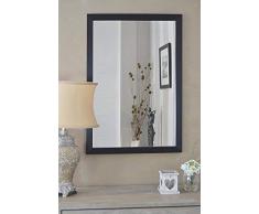 Mirror Wandspiegel, modern, modern, groß, ca. 61 x 30 cm, Schwarz