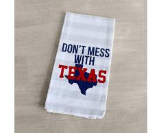 The Royal Standard Handtücher Dont Mess with Texas gestreift Baumwolle