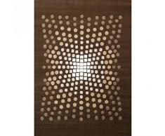 MONDIAL TAPIS Globalen Teppich Teppich Moderne für Dekoration-Stil Design Polypropylen braun, braun, 80 x 150 cm