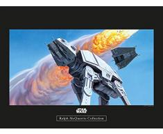 Komar Wandbild Star Wars Classic RMQ Hoth Battle at-at | Kinderzimmer, Jugendzimmer, Dekoration, Kunstdruck | ohne Rahmen | WB143-40x30 | Größe: 40 x 30 cm (Breite x Höhe)